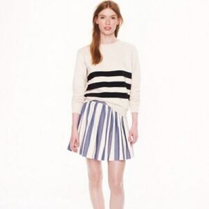 Blue‎ Maison Kitsuné Stripe Skater Skirt